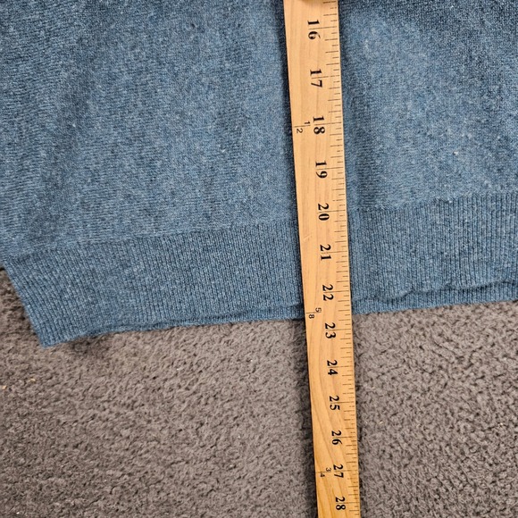 Garnet Hill 100 Cashmere V Neck Dolman Sleeve Sweater Light Blue XS - Picture 3 of 7